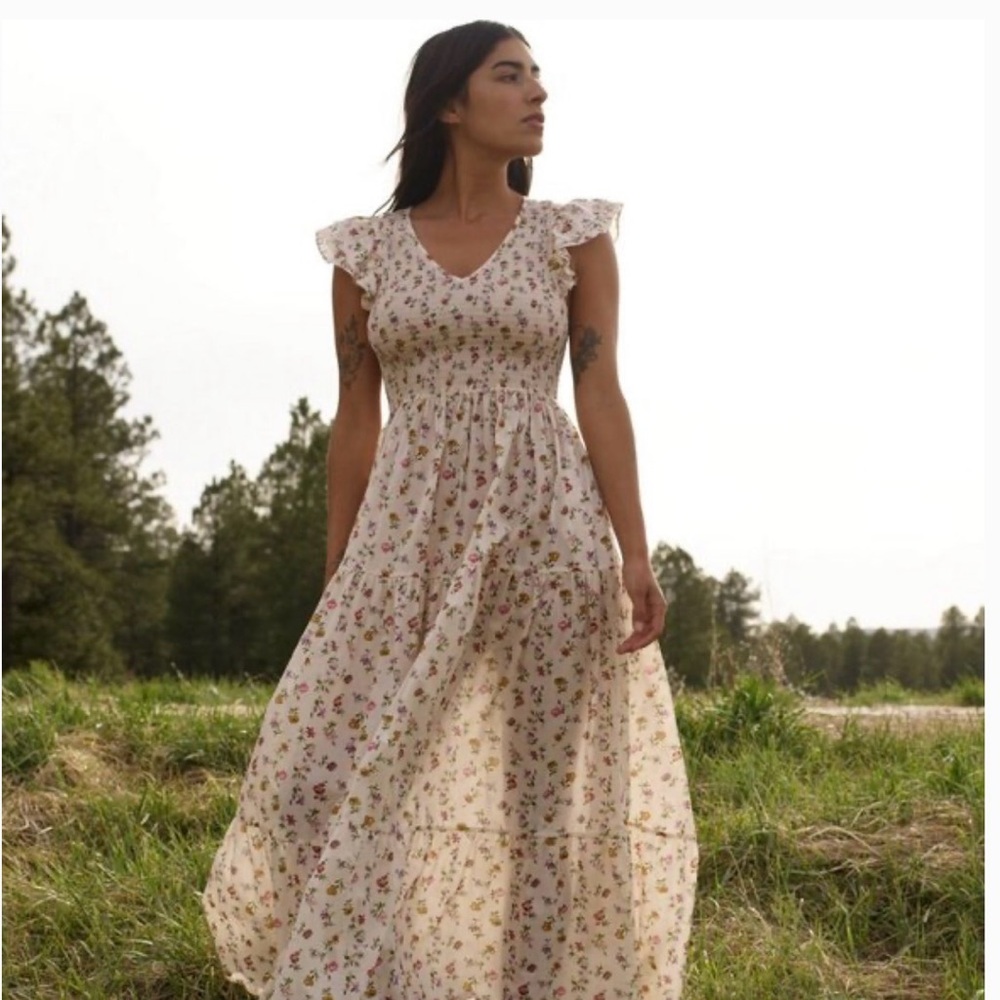 Christy Dawn Bodie Dress Cream Garden